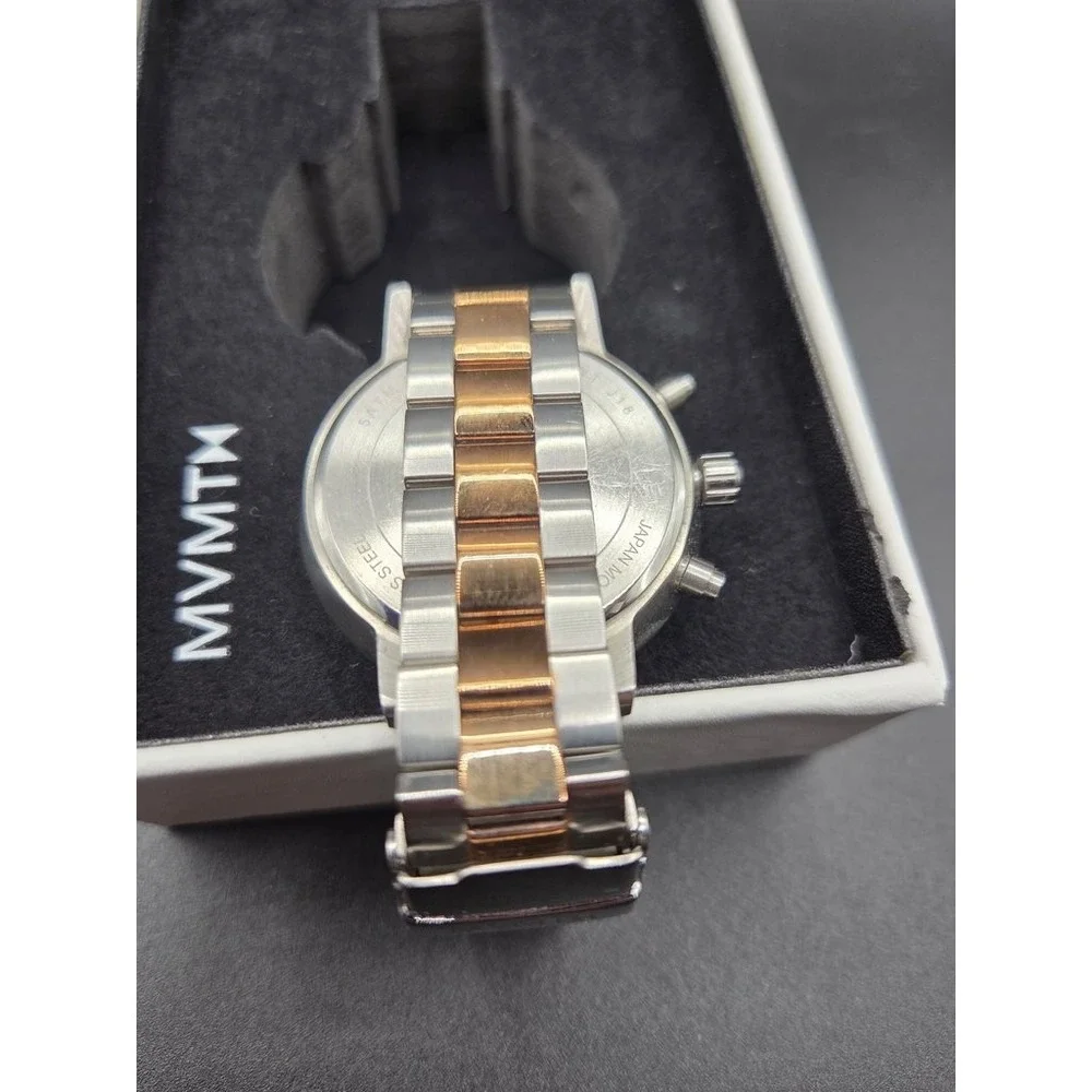 MVMT Nova Multi-Function Watch Silver Rose Gold‎ Two Tone Stainless Steel Women